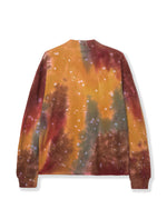Dyed Pique Mock Neck Long Sleeve - Red/Multi 2