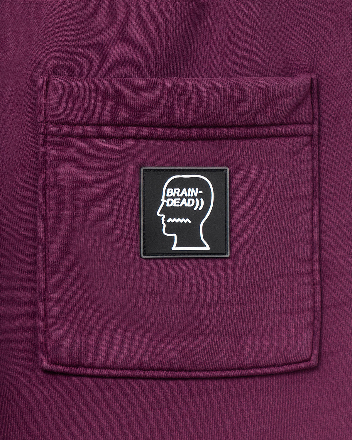 Logo Head Asymmetrical Paneled Sweatpant - Burgundy 3