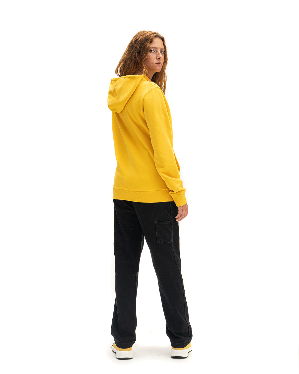 Men's Spacy Long Sleeve Hooded Sweatshirt A.P.C. x Brain Dead - Yellow 4