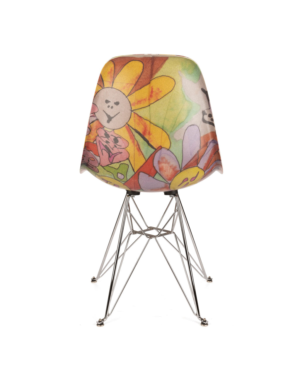 Brain Dead x Modernica Leomi Sadler "Puzzle Flowers Harvest"  Case Study® Furniture Shell Chair - Multi 2