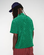 Chenille Check Half Zip Shirt - Green 5