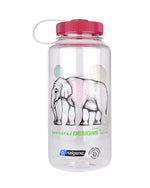 Come As You Are 32OZ Wide Mouth Sustain Nalgene - Clear/Berry 2
