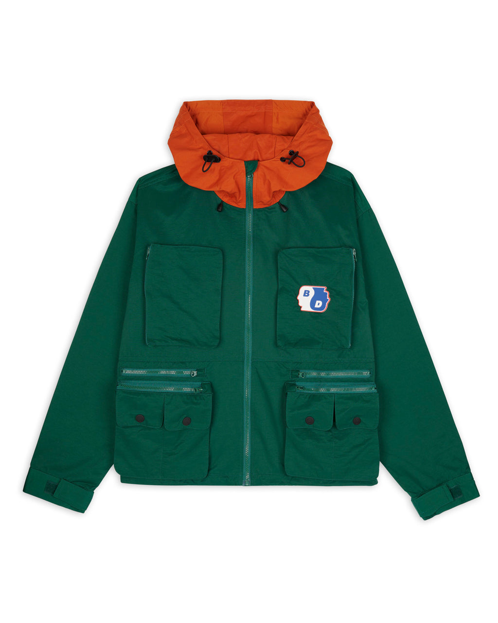 Cropped Hunting Jacket - Green/Terracotta