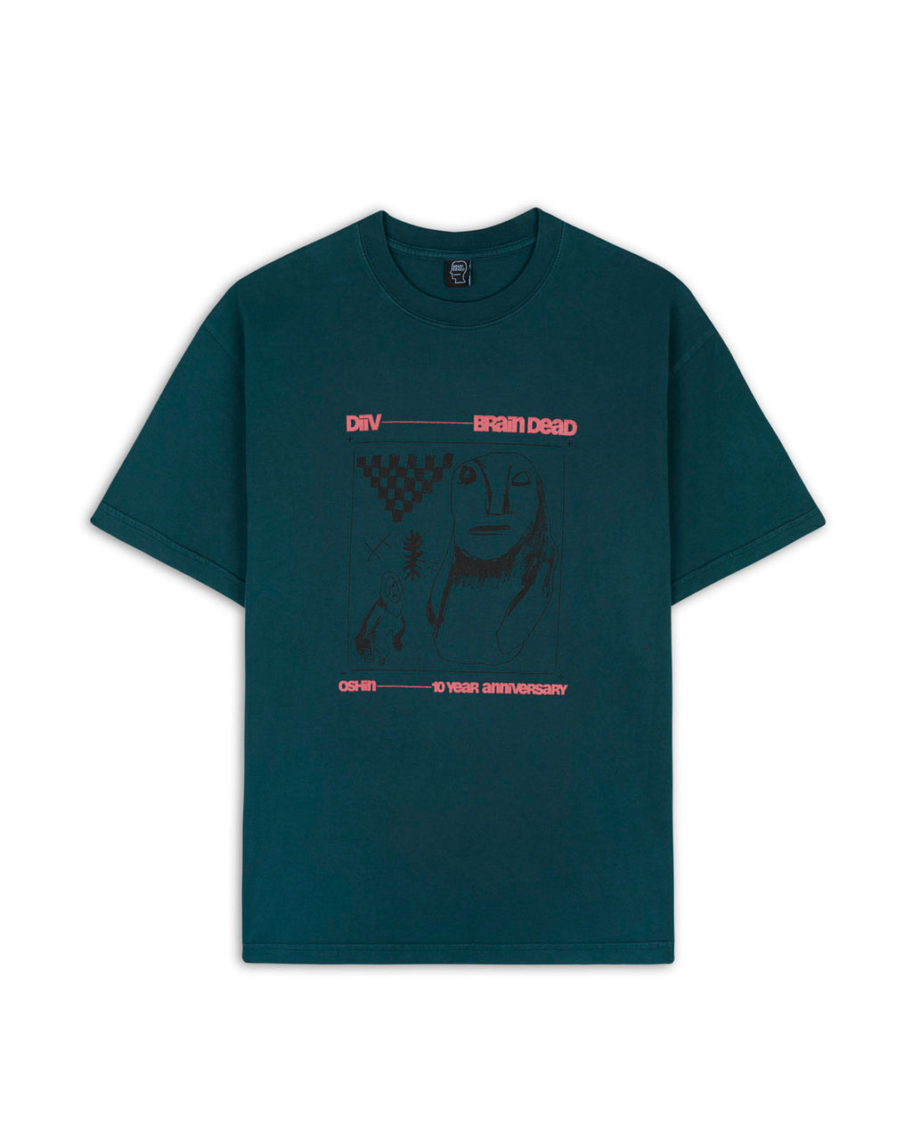 Brain Dead x DIIV "The Oshin" Ten Year Anniversary T-Shirt - Teal