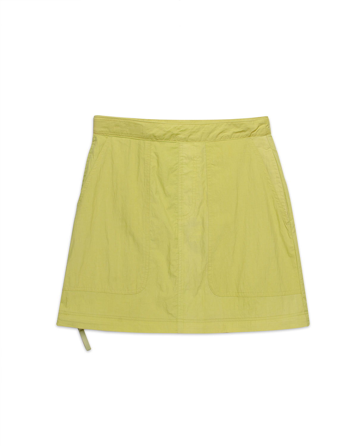 Washed Out Convertible Skirt - Lime 3