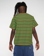 Denny Blaine Striped T-Shirt - Apple/Caramel 6