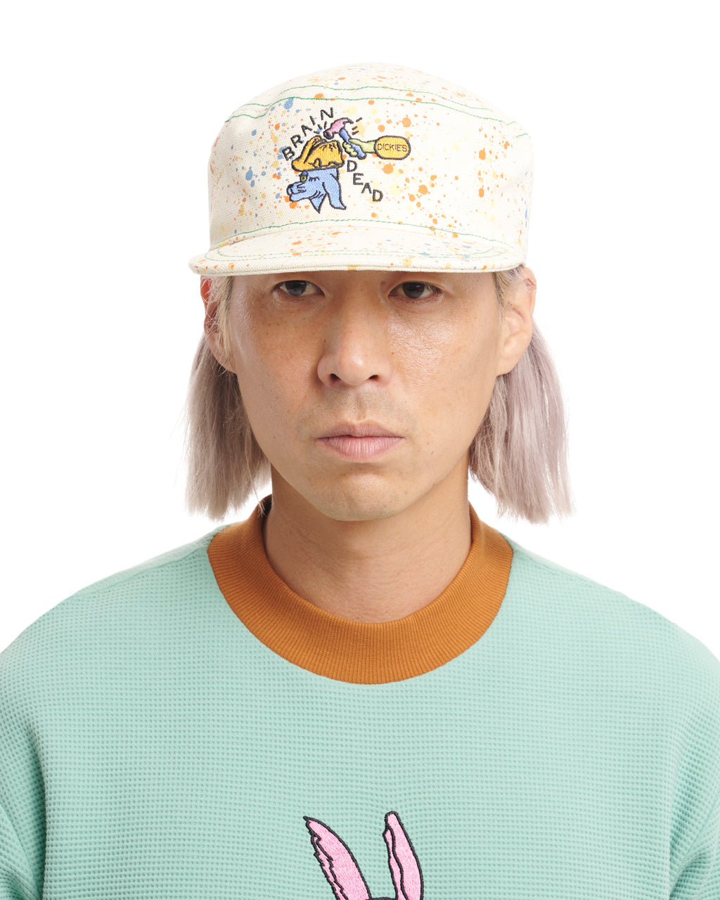 Dickies Embroidered Painters Cap - White Splatter 4