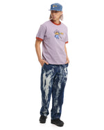 Dickies Hard Hat Embroidered Ringer T-Shirt - Purple Ash 6