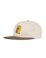 Duck Face 6 Panel Hat - Natural 3