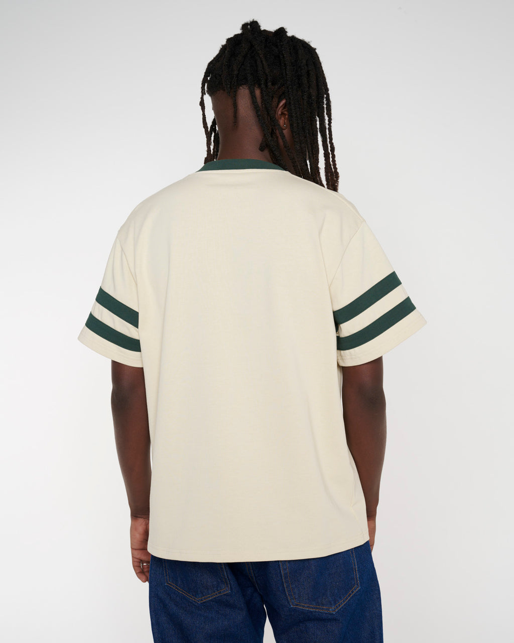 Embossed Worldwide Short Sleeve Football Shirt - Natural 6