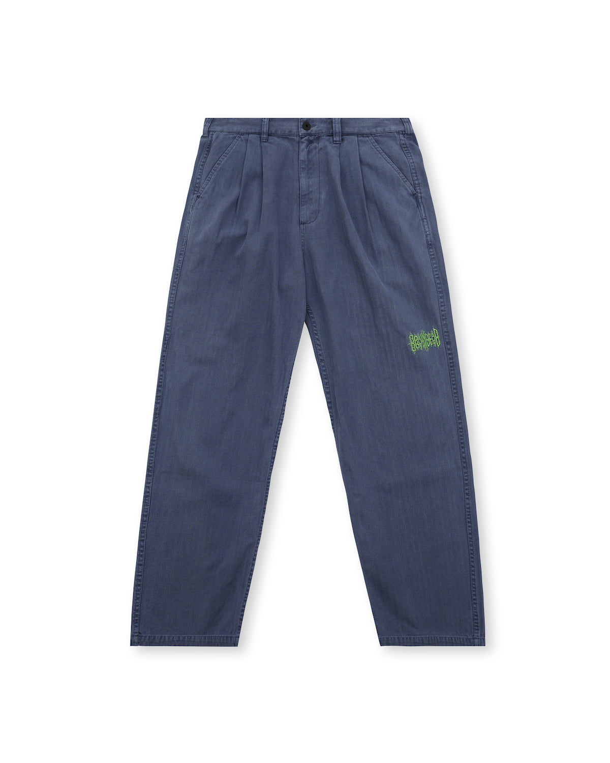 Livewire Pigment Dyed Herringbone Pant - Washed Navy 1