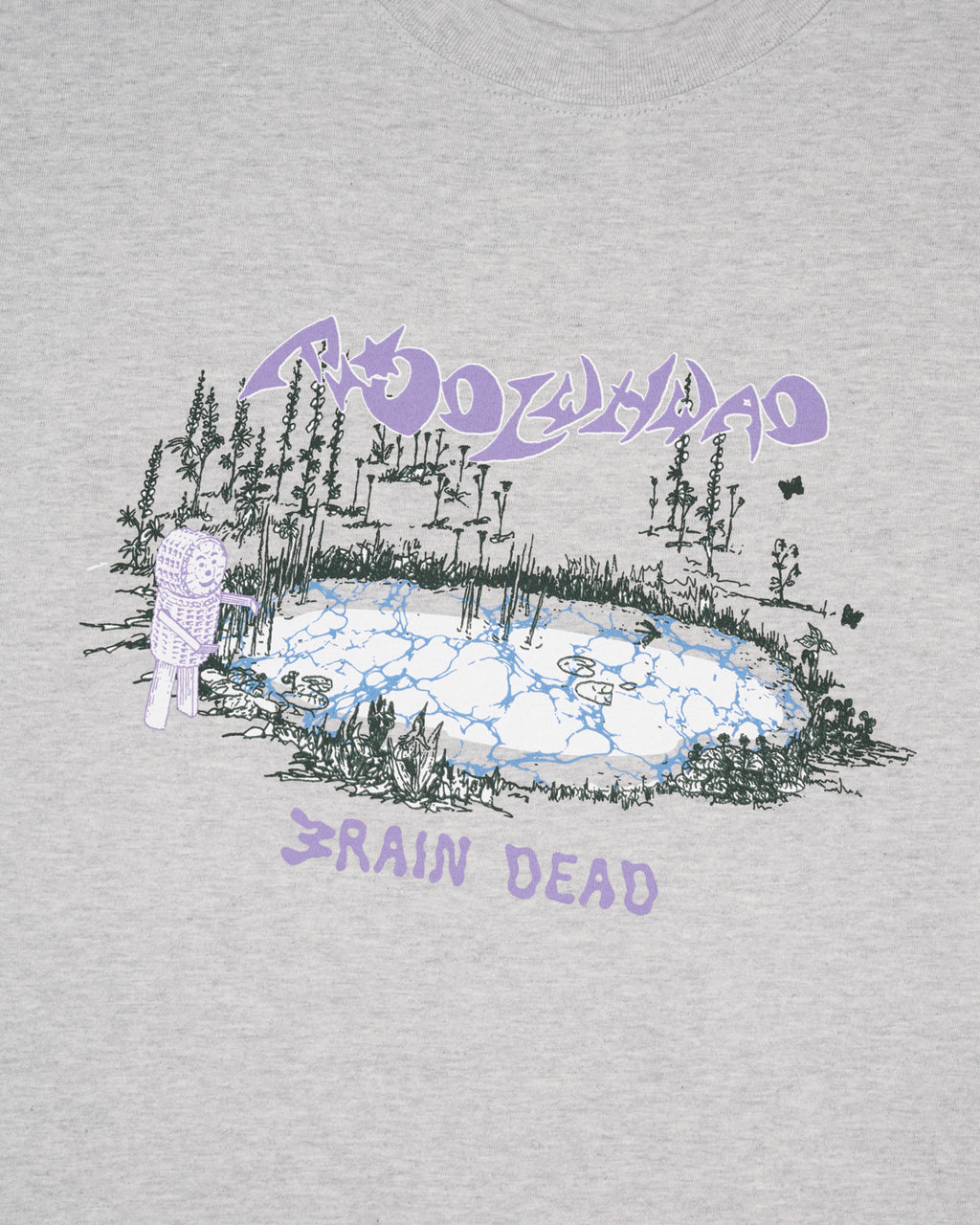 Brain Dead Sound & Fury x Fiddlehead T-Shirt - Heather Grey 3