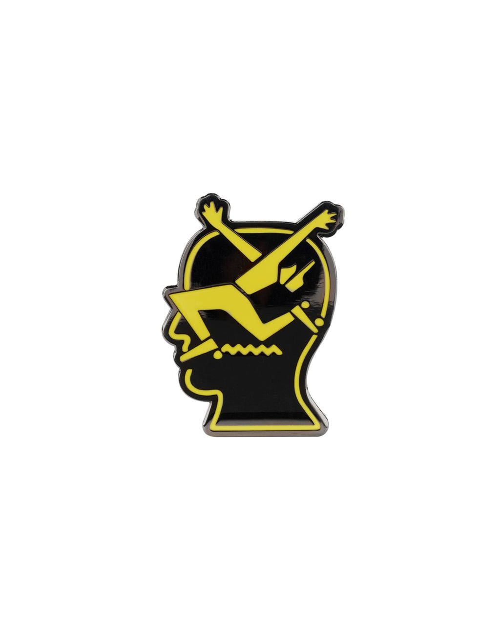Brain Dead x Flippers Logo Lock Enamel Pin - Black