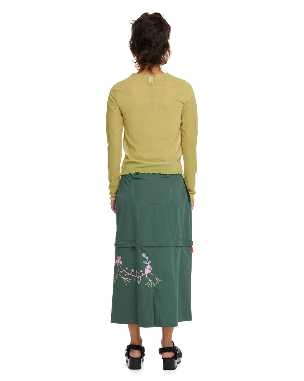 Gaspar Convertible Skirt - Forest Green 8