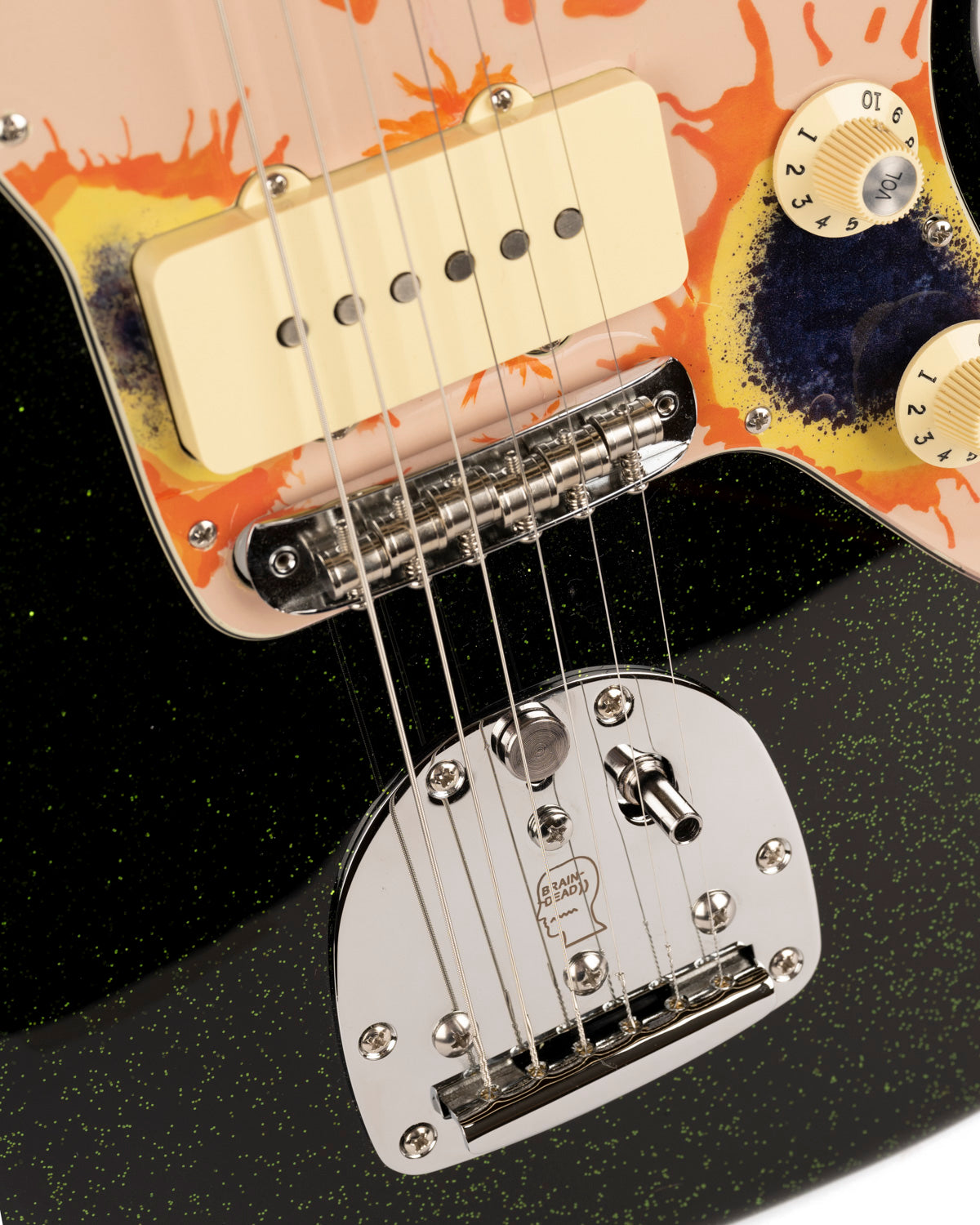 Brain Dead x Fender Sun Blossom Jazzmaster Guitar - Multi 4