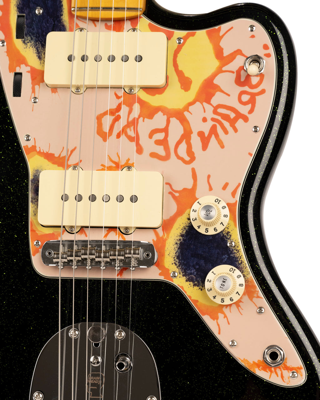 Brain Dead x Fender Sun Blossom Jazzmaster Guitar - Multi 3