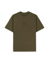 3D Embroidered Logohead Heavy Weight T-Shirt - Olive