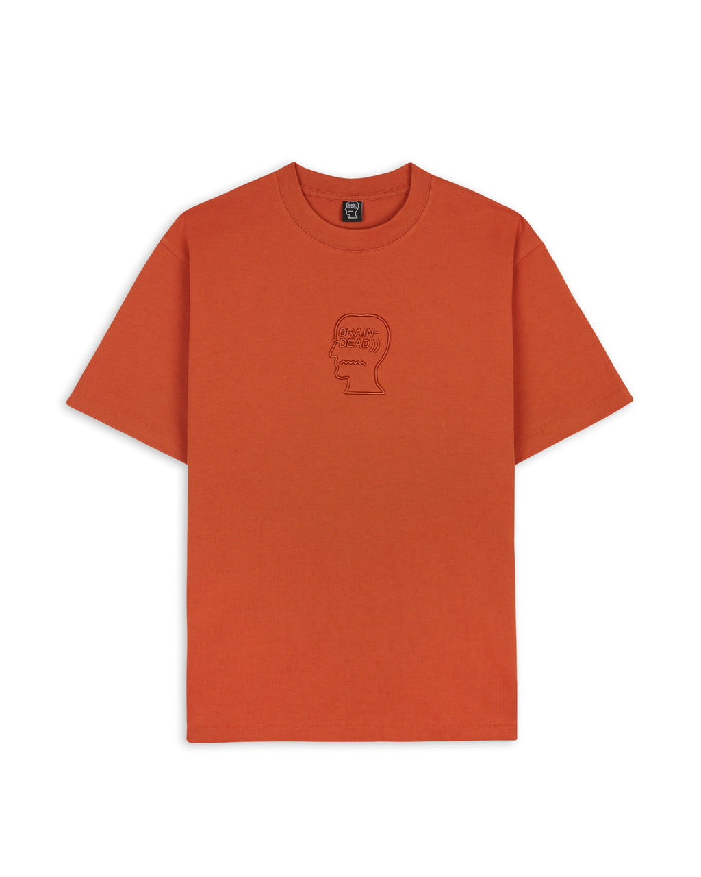 3D Embroidered Logohead Heavy Weight T-Shirt - Rust