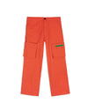 Knife Pleat Run Pant - Red