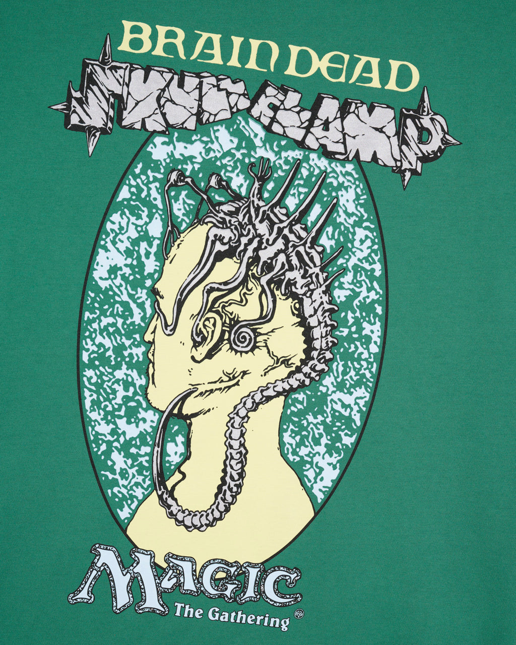 Magic: The Gathering x Brain Dead - Skullclamp T-Shirt - Green 3