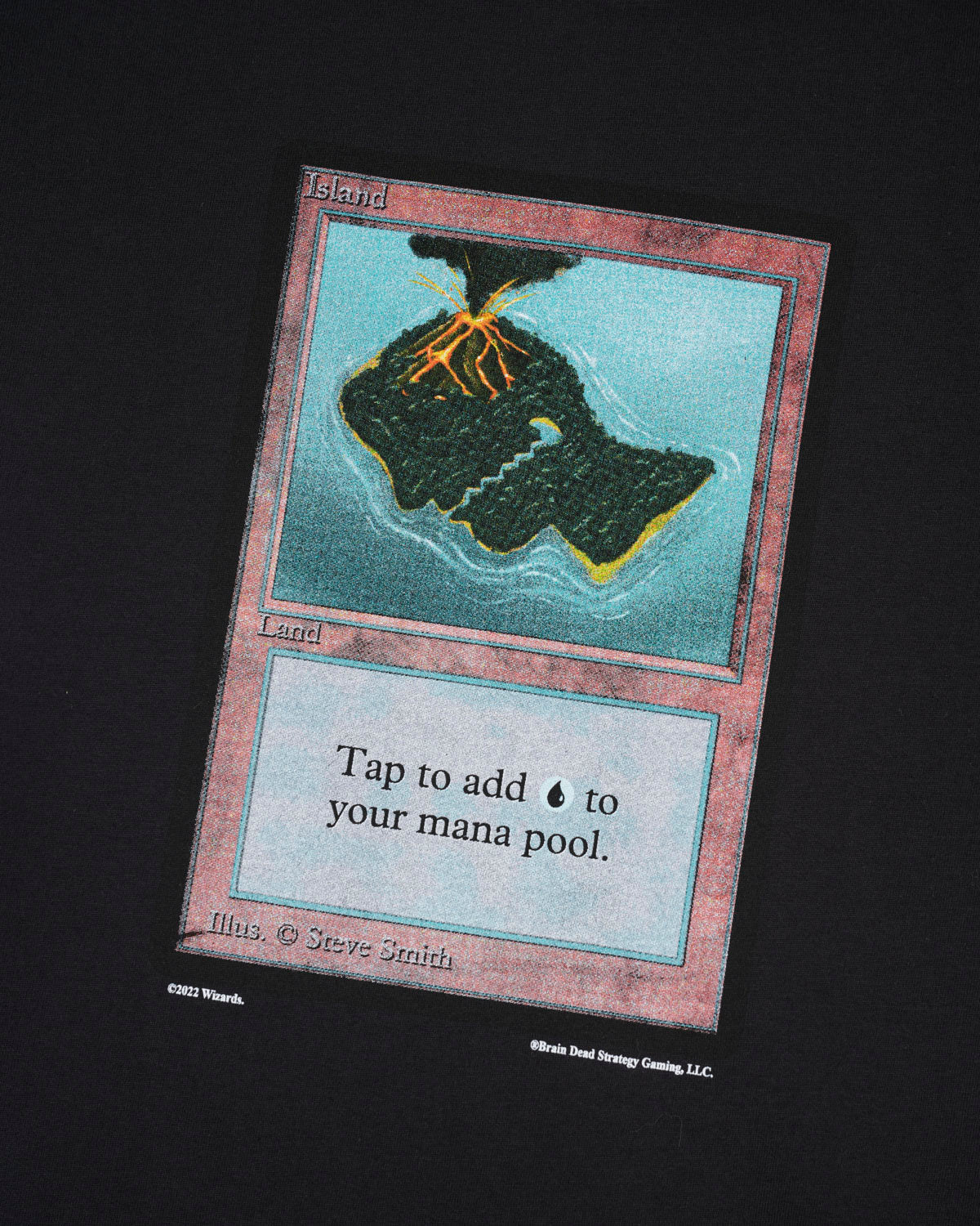 Brain Dead x Magic: The Gathering The Island T-Shirt - Black