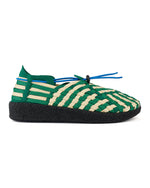 Women's Malibu Latigo Woven Shoe - Green/Natural/Black 1