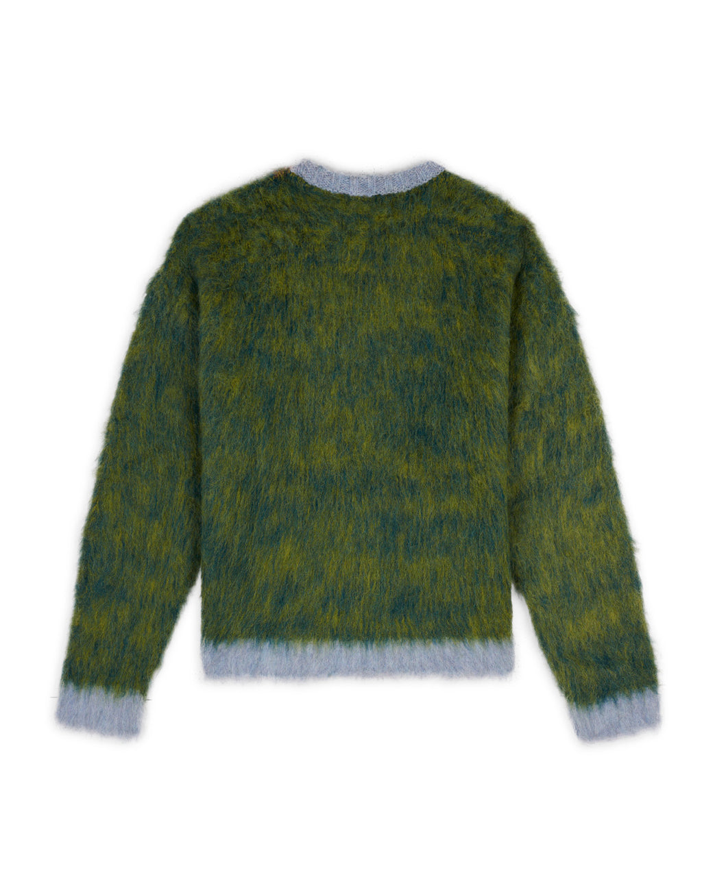Marled Alpaca Crewneck Sweater - Mallard 2