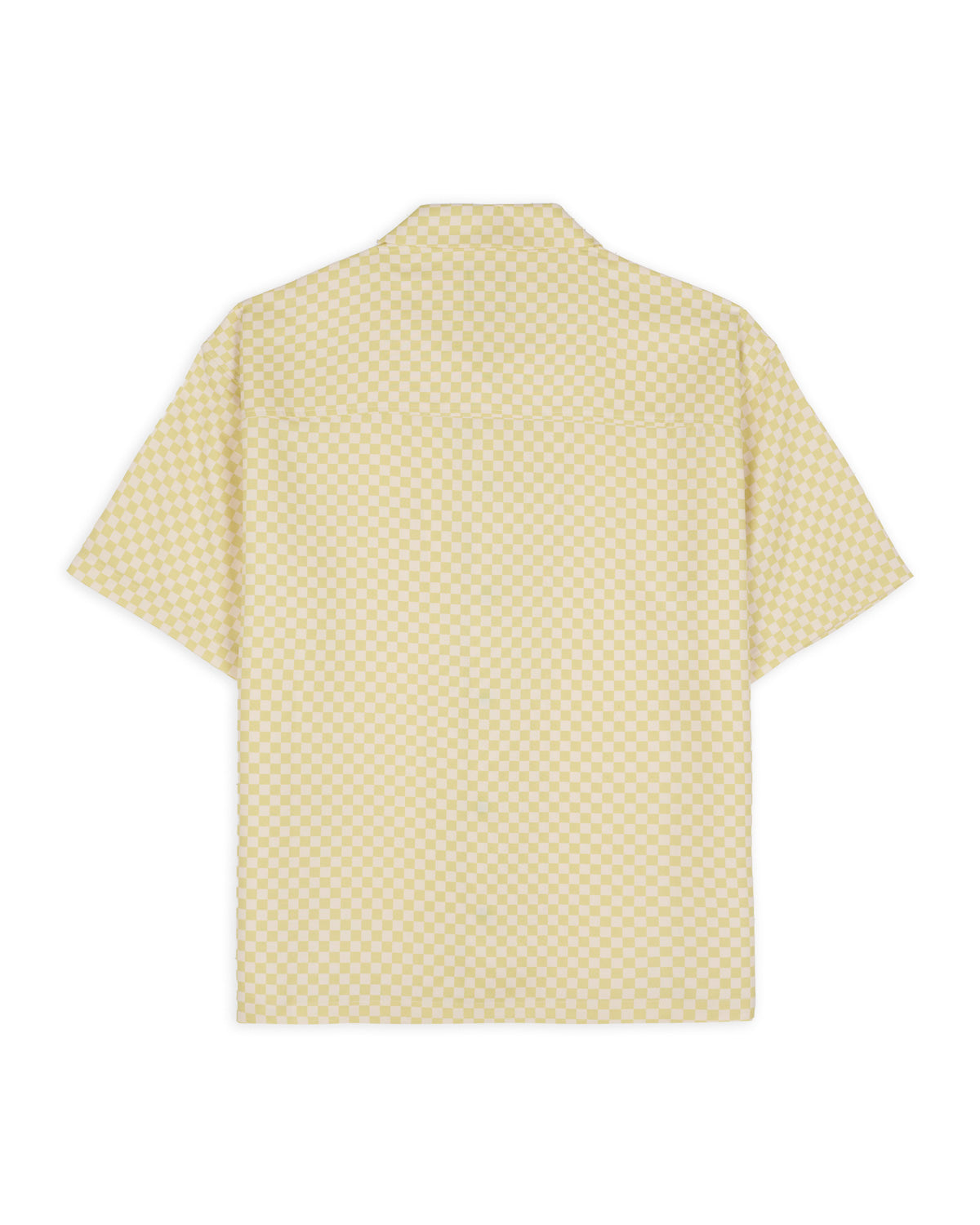 Micro Check Short Sleeve Snap Shirt - Keylime 2