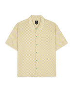 Micro Check Short Sleeve Snap Shirt - Keylime 1