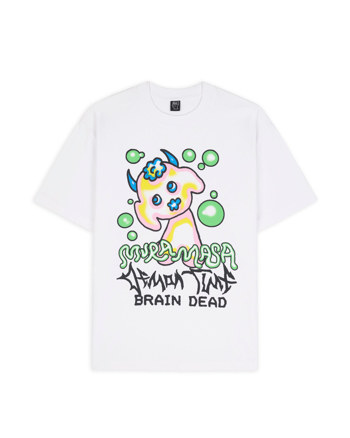 Brain Dead x Mura Masa Demon Time Tee - White 1