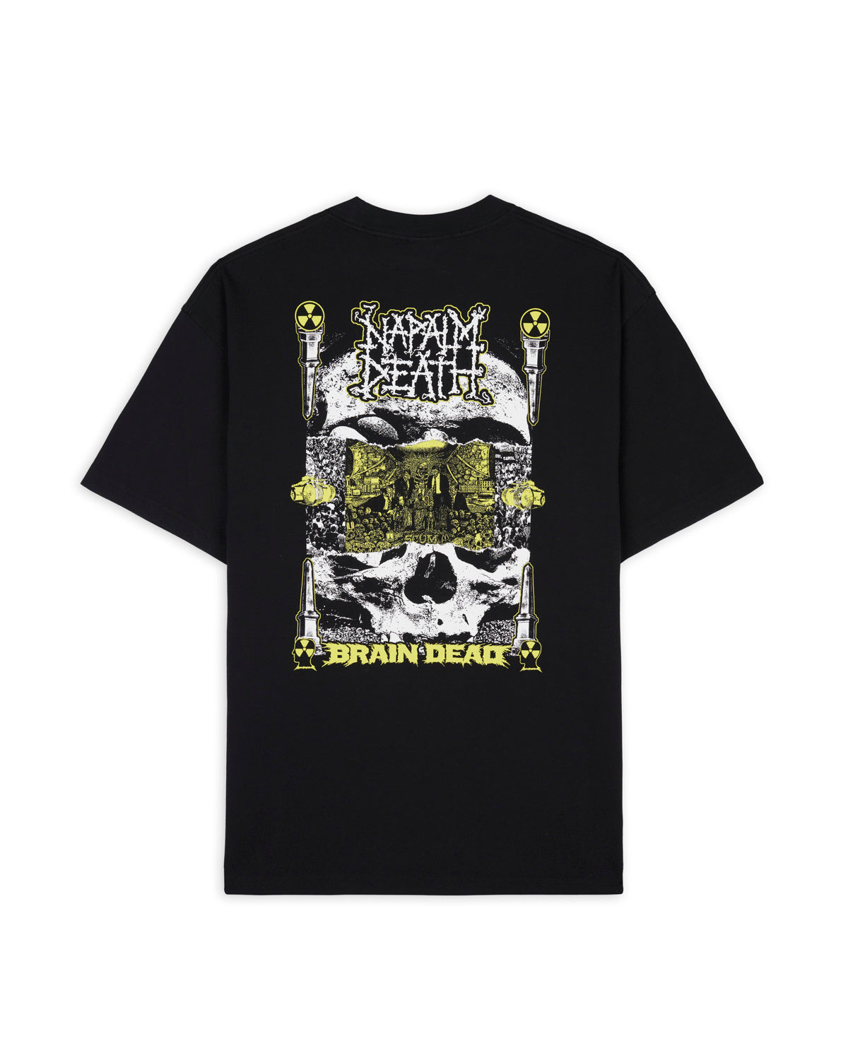 Napalm Death x Brain Dead Nuclear Scum T-Shirt- Black 2