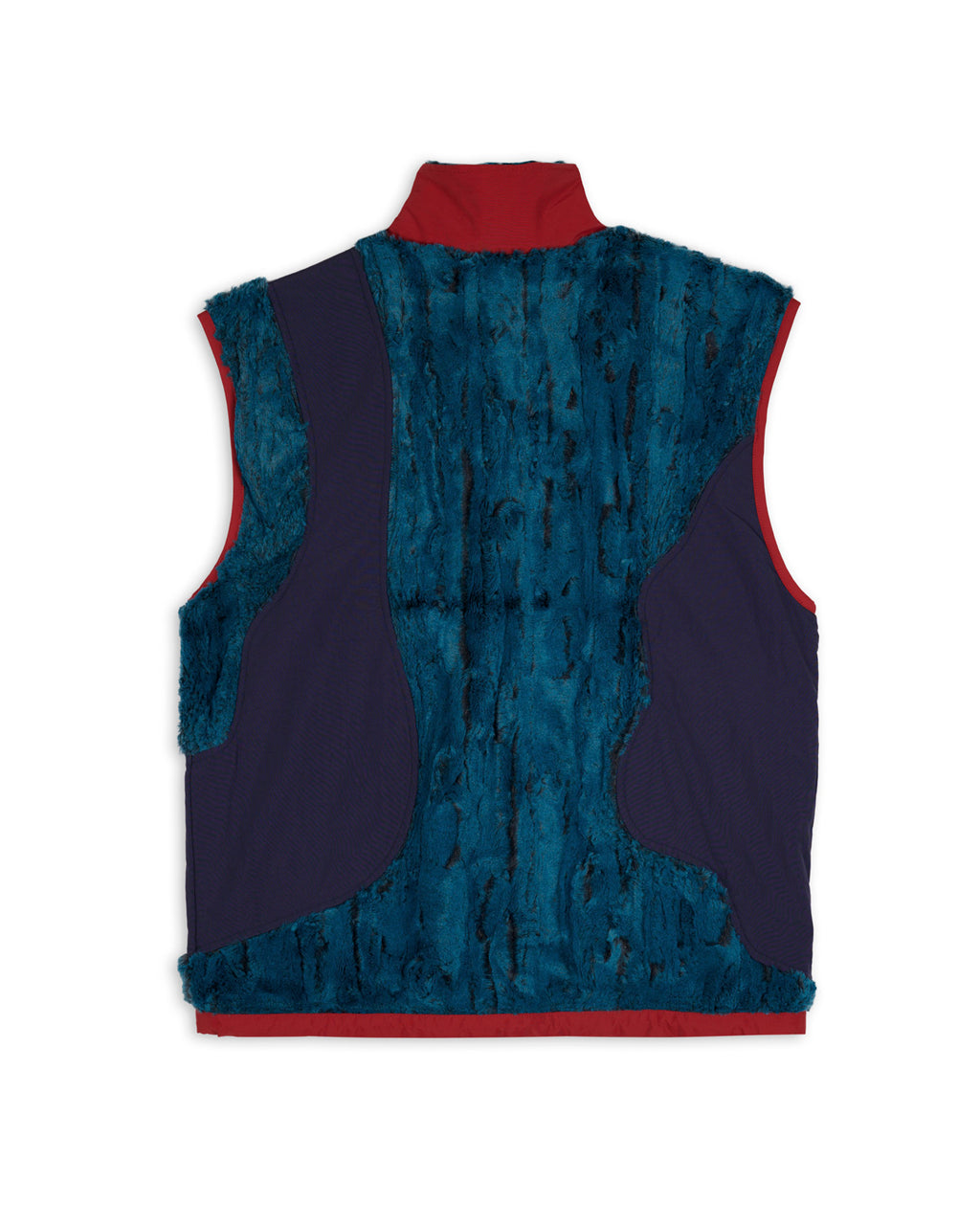 Organic Paneled Fur Vest - Mallard 2