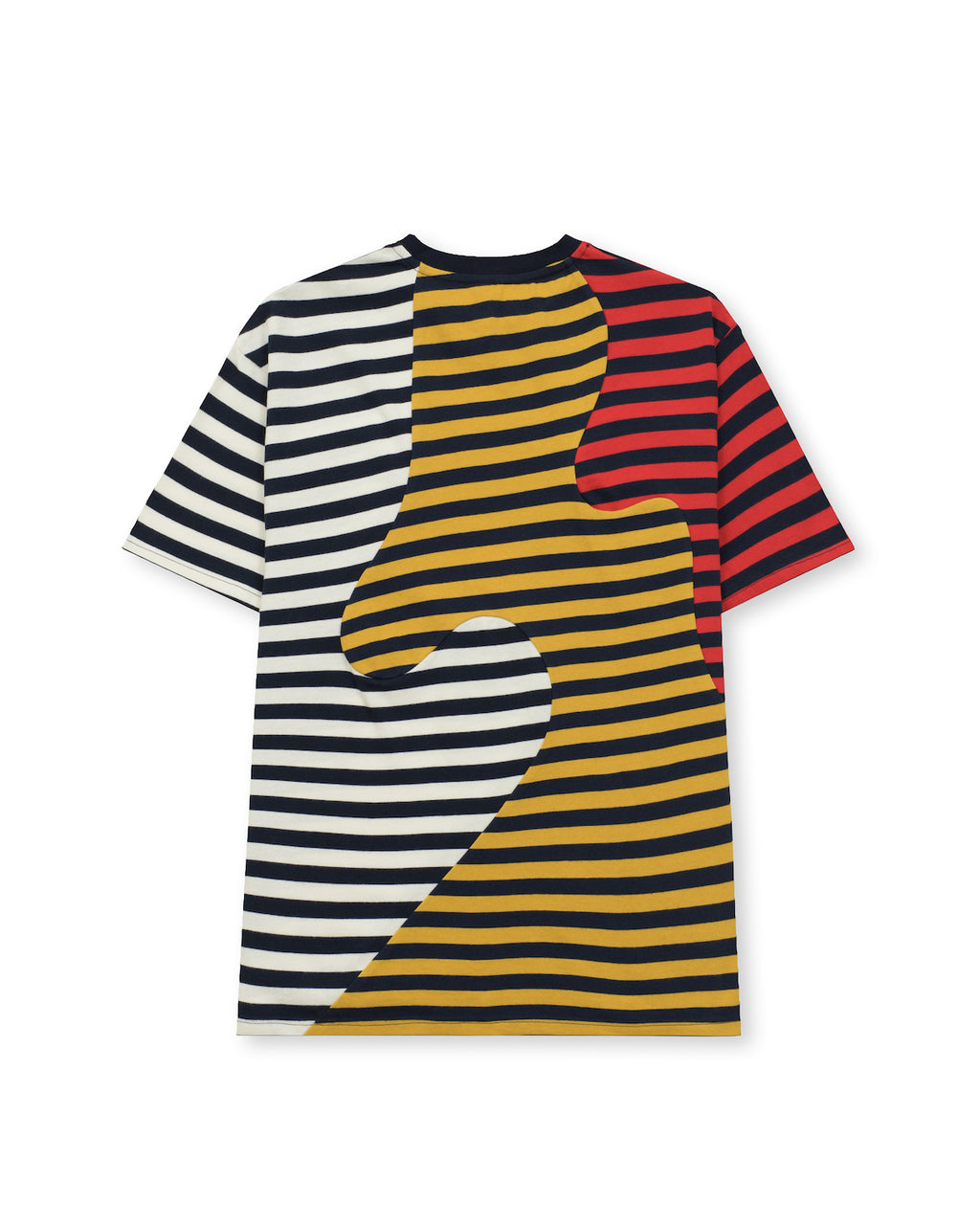 Organic Paneled Stripe Shirt - Navy 2