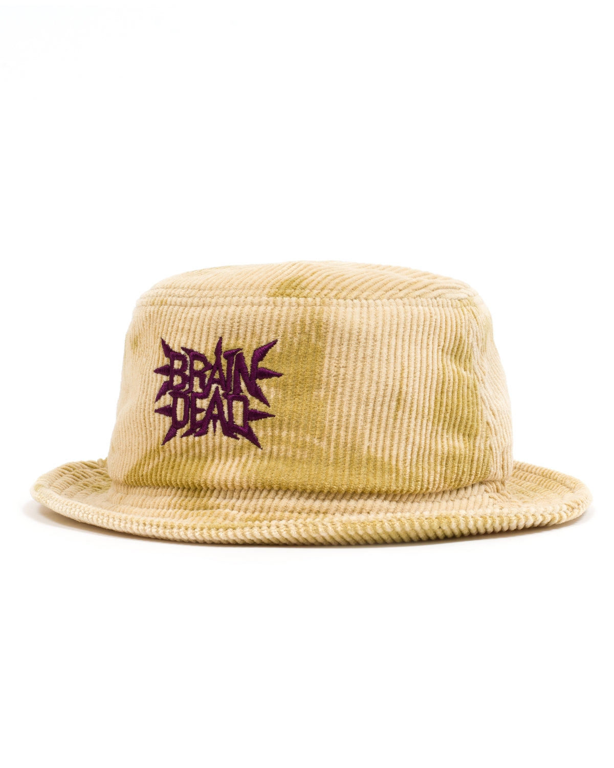Spikey Bleached Cord Bucket Hat - Gold 3
