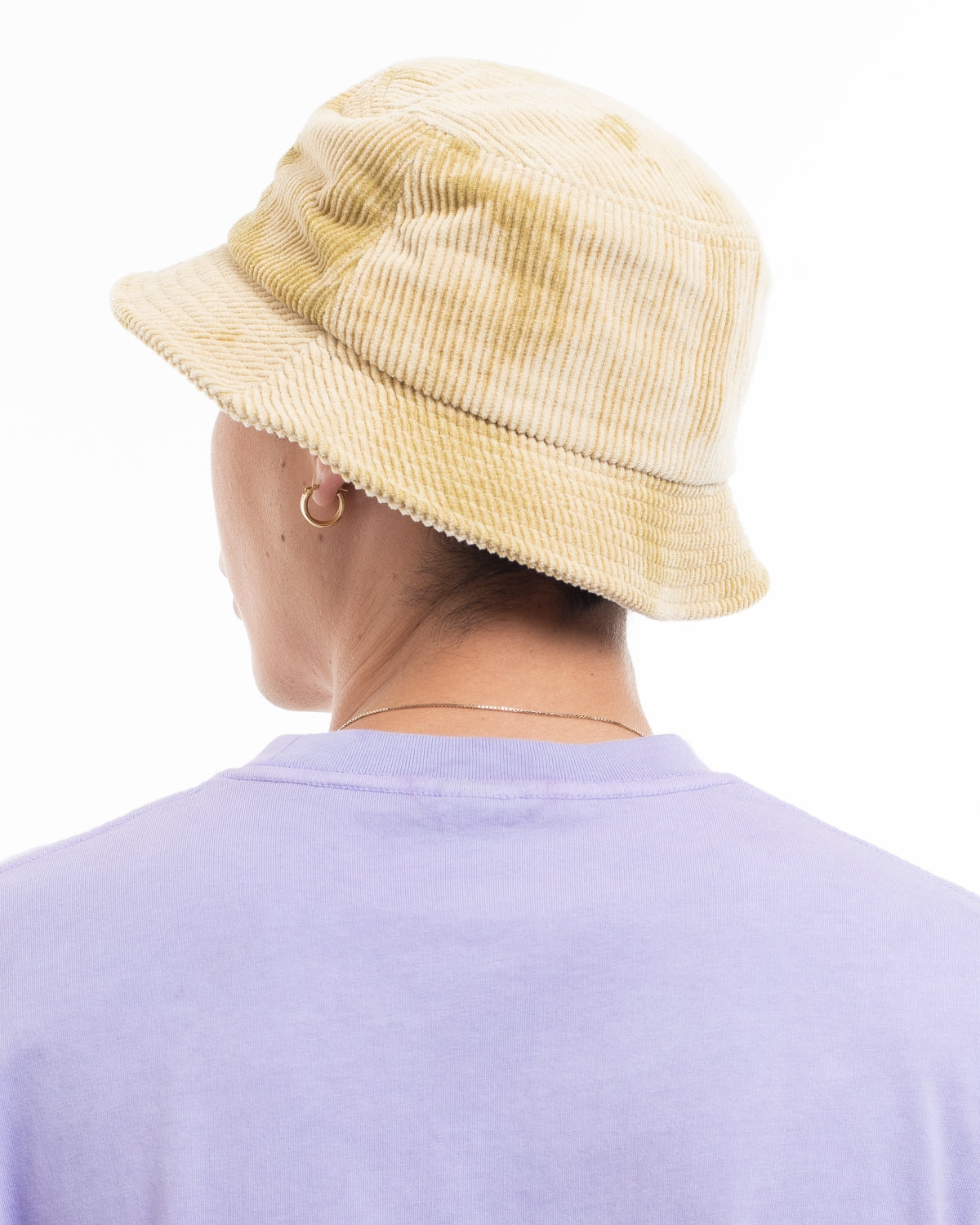 Spikey Bleached Cord Bucket Hat - Gold 6