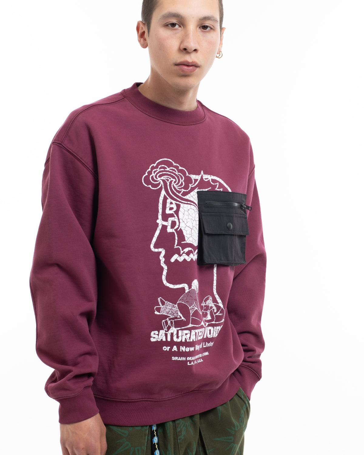 選ぶなら CREWNECK TONBERRY × VR 〈vaultroom〉 BLK / トップス 