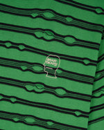 Puckered Striped T-shirt - Kelly Green 3
