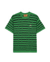Puckered Striped T-shirt - Kelly Green