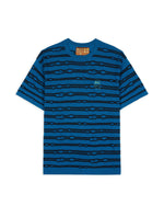 Puckered Striped T-shirt - Teal 1