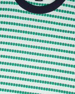 Raised Dot Striped T-shirt - Seafoam 3