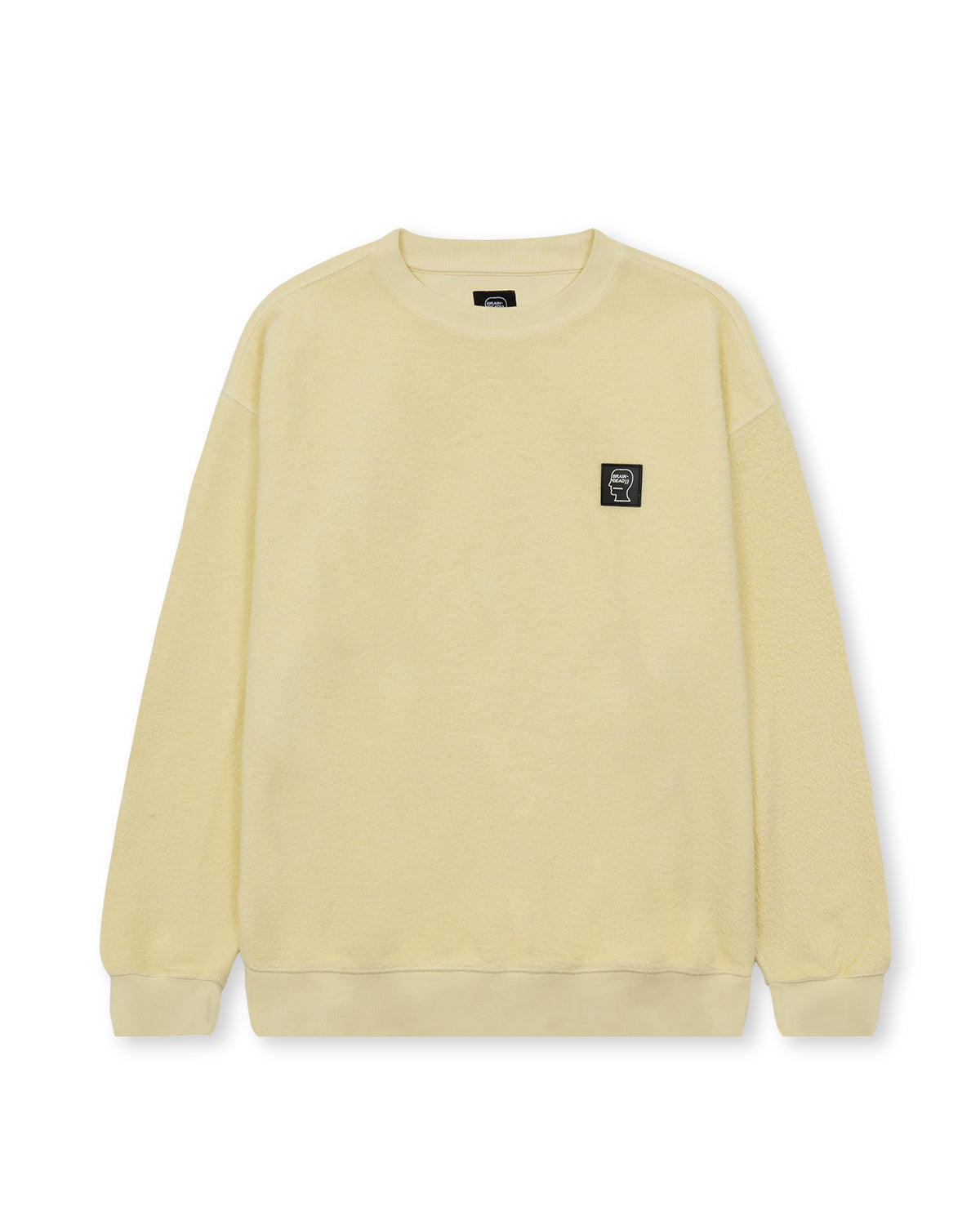 Reverse Fleece Crewneck Sweatshirt - Lemon 1