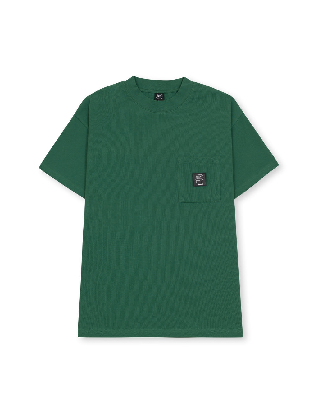 Heavyweight Jersey Mockneck Pocket Shirt W/ PVC - Green