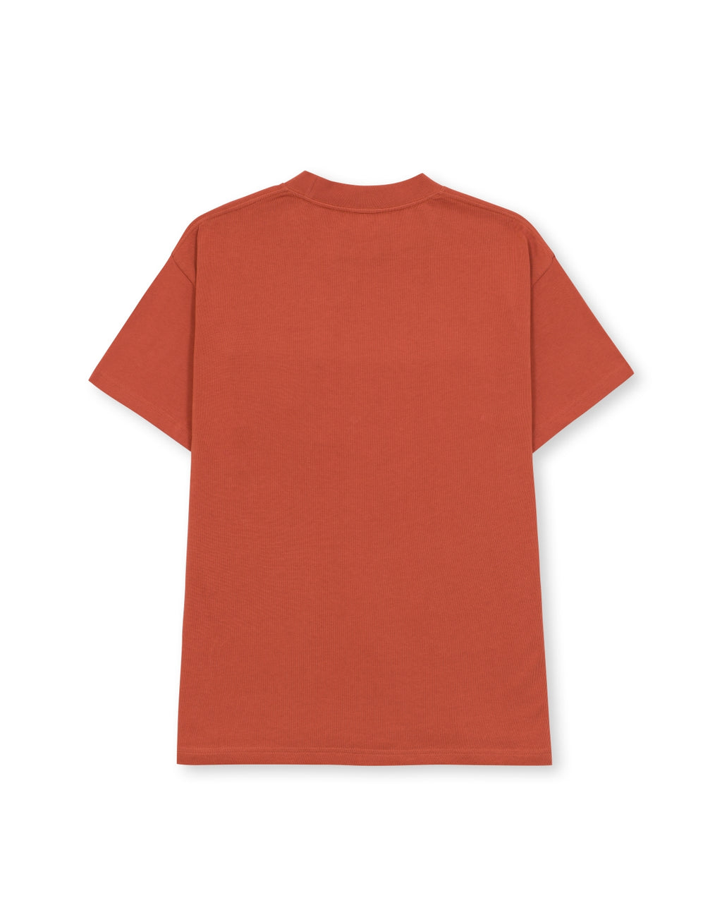 Heavyweight Jersey Mockneck Pocket Shirt W/ PVC - Orange 2