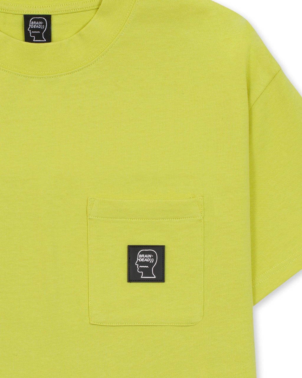 Heavyweight Jersey Mockneck Pocket Shirt W/ PVC - Yellow 3