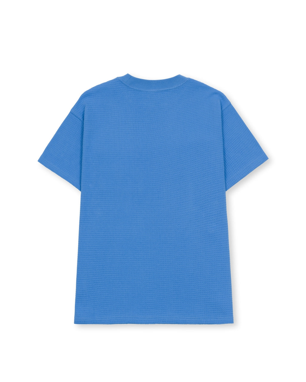 Waffle Knit Mockneck Pocket Shirt W/ PVS - Light Blue 2