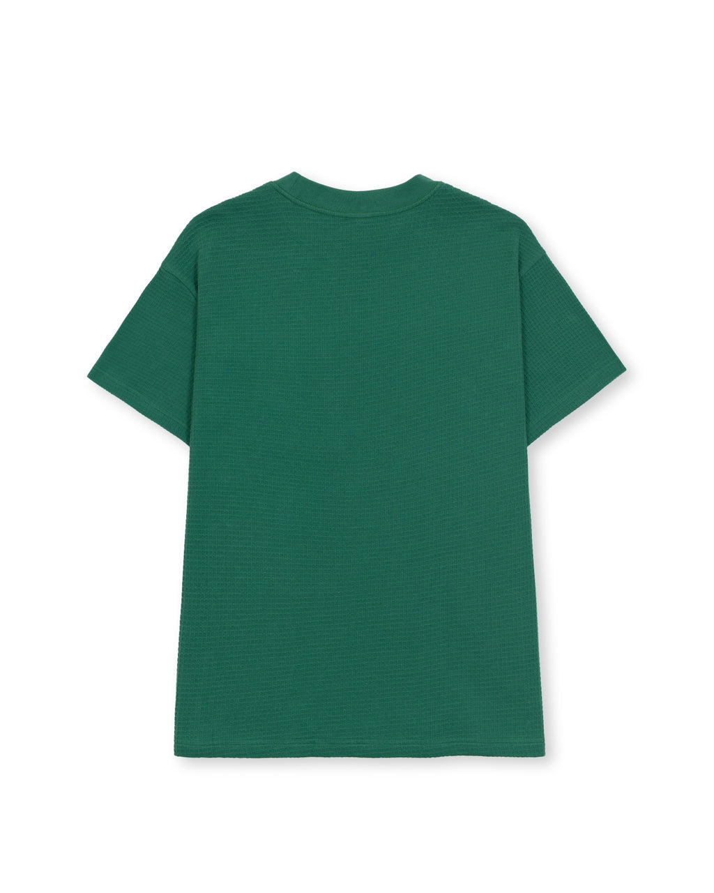 Waffle Knit Mockneck Pocket Shirt W/ PVS - Emerald 2