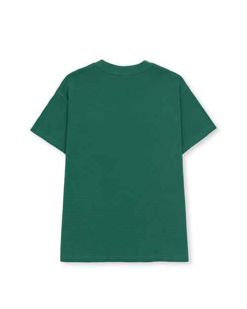Waffle Knit Mockneck Pocket Shirt W/ PVC - Emerald 2