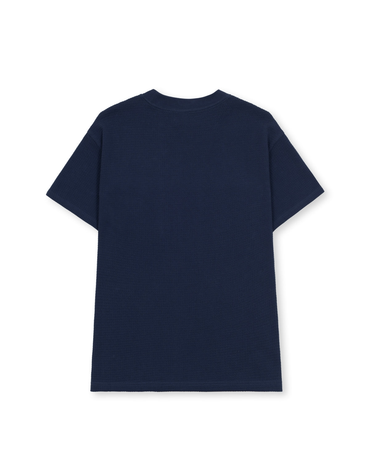 Waffle Knit Mockneck Pocket Shirt W/ PVS - Navy 2