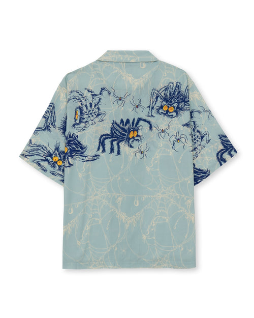 Horfee Spiders Rayon Shirt - Light Blue 2
