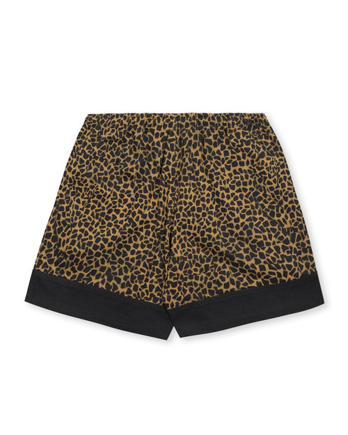 Paneled Leopard Dress Short - Leopard / Black 2